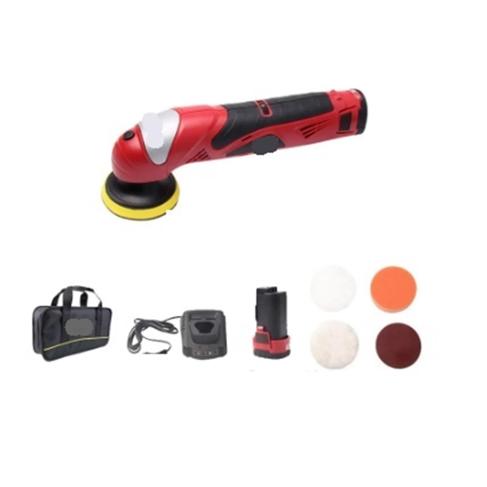 Pulidora a máquina, Pulidora De Coche Inalámbrica De 12 V Con Velocidad Variable For El Detallado Y La Reparación De Arañazos.,para detallado, encerado y pulido de automóviles(Tool bag)