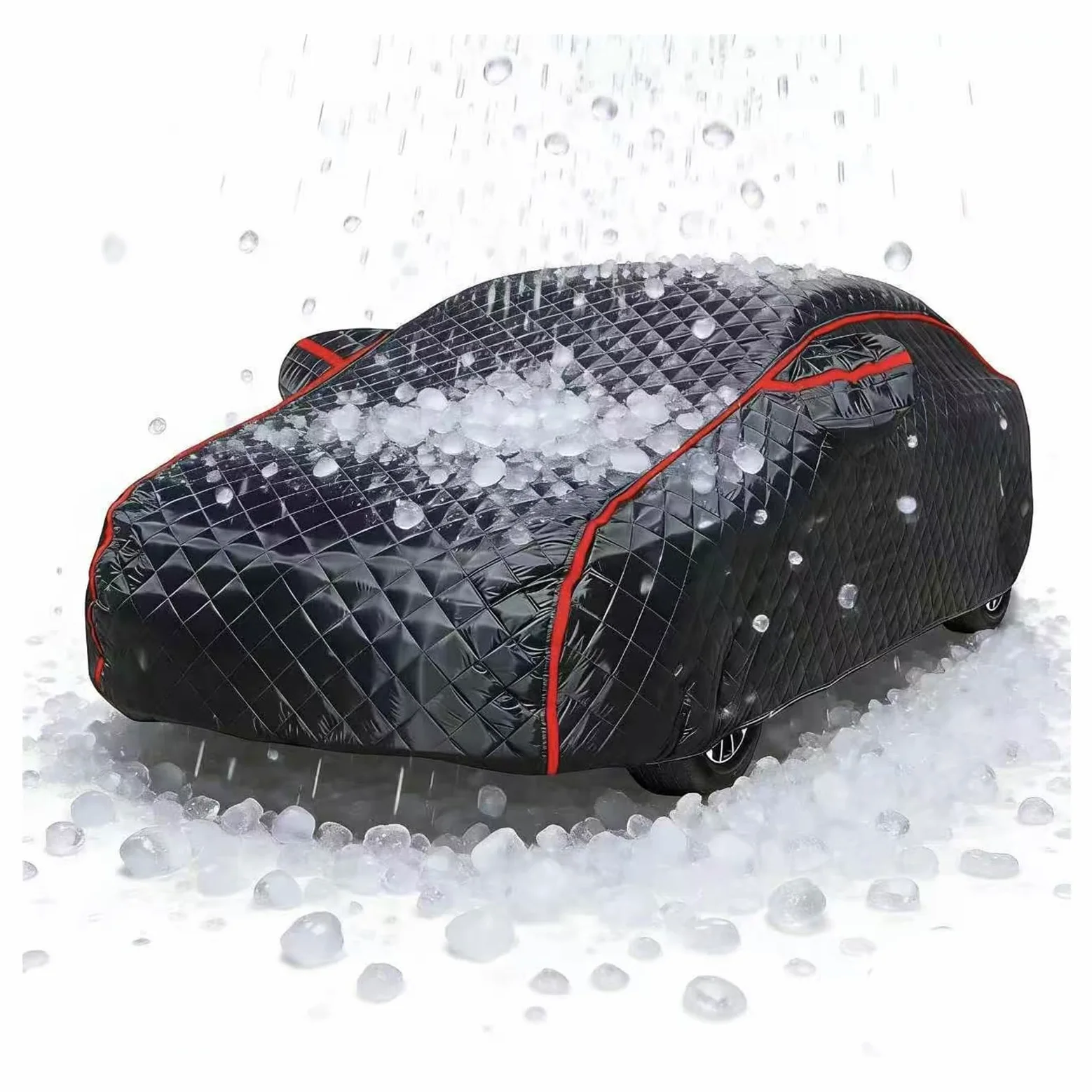 Funda Coche para Ford Mustang Mach 1 2021-2023, Funda para Coche Antigranizo Exterior, Antigranizo Impermeable Antinieve Anti-UV Antipolvo Transpirable, con Cremallera zl0402