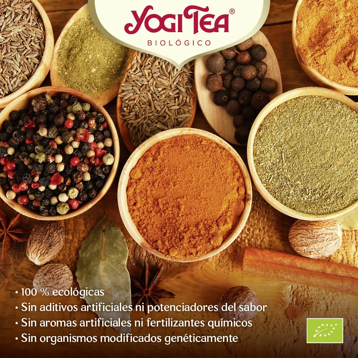 Yogi Tea Digestión Infusión Ayurvédica Cardamomo Hinojo Jengibre Sin Cafeína Pack 3x17 bolsitas
