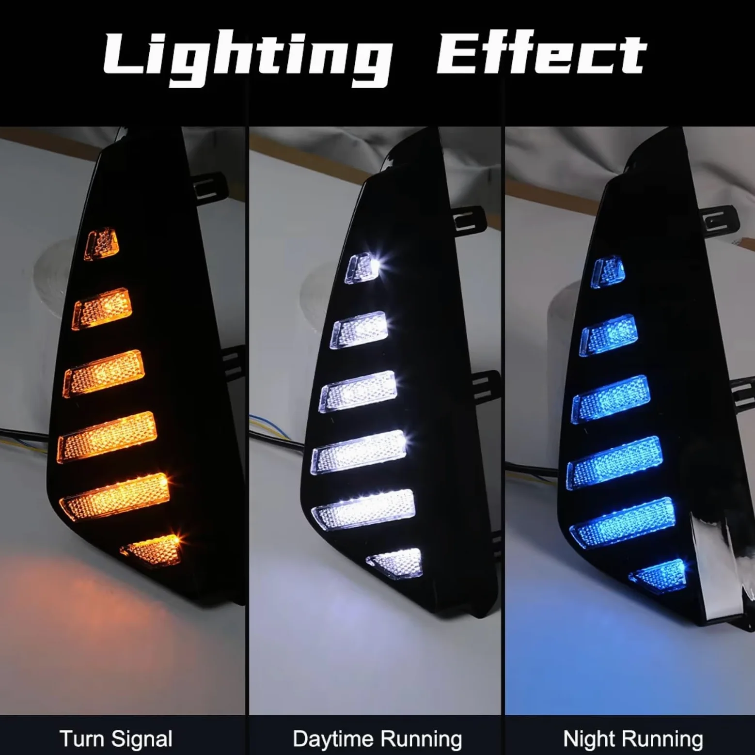 Luces Antiniebla Delanteras Para Nissan Para Sentra Para Sylphy 2023 2024 Luces Diurnas Led DRL Señal Vuelta Lámpara Niebla Luces Diurnas 3 Colores 12V