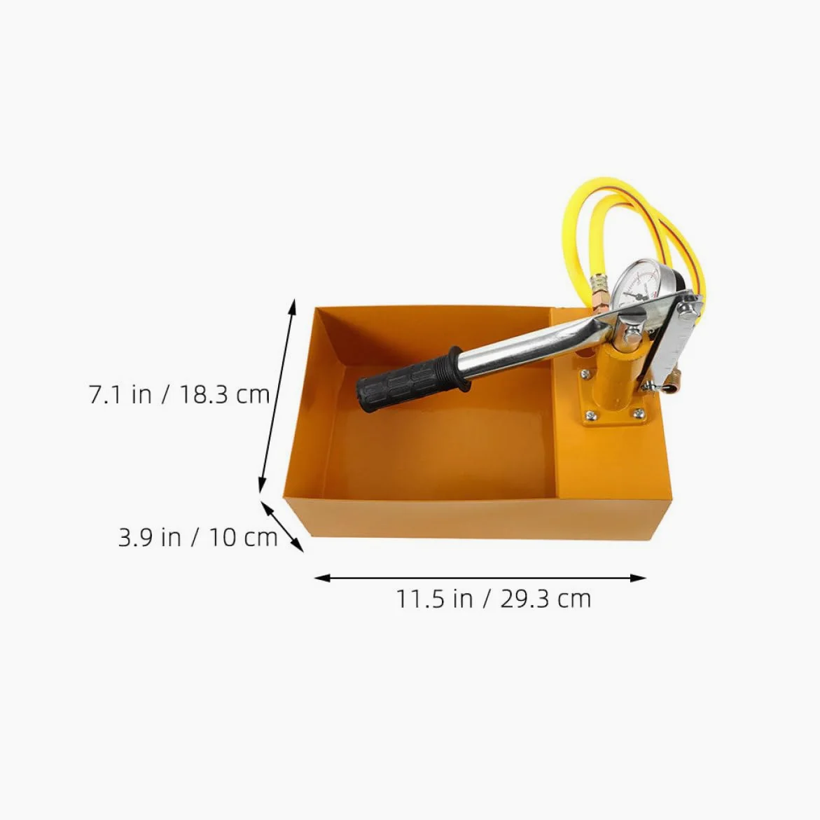 GLEAVI Bomba de Prueba Manual de Presión para Tuberías de Agua con Medidor de Presión, Resistente Aluminio, Adecuado para Obras y Renovaciones del Hogar