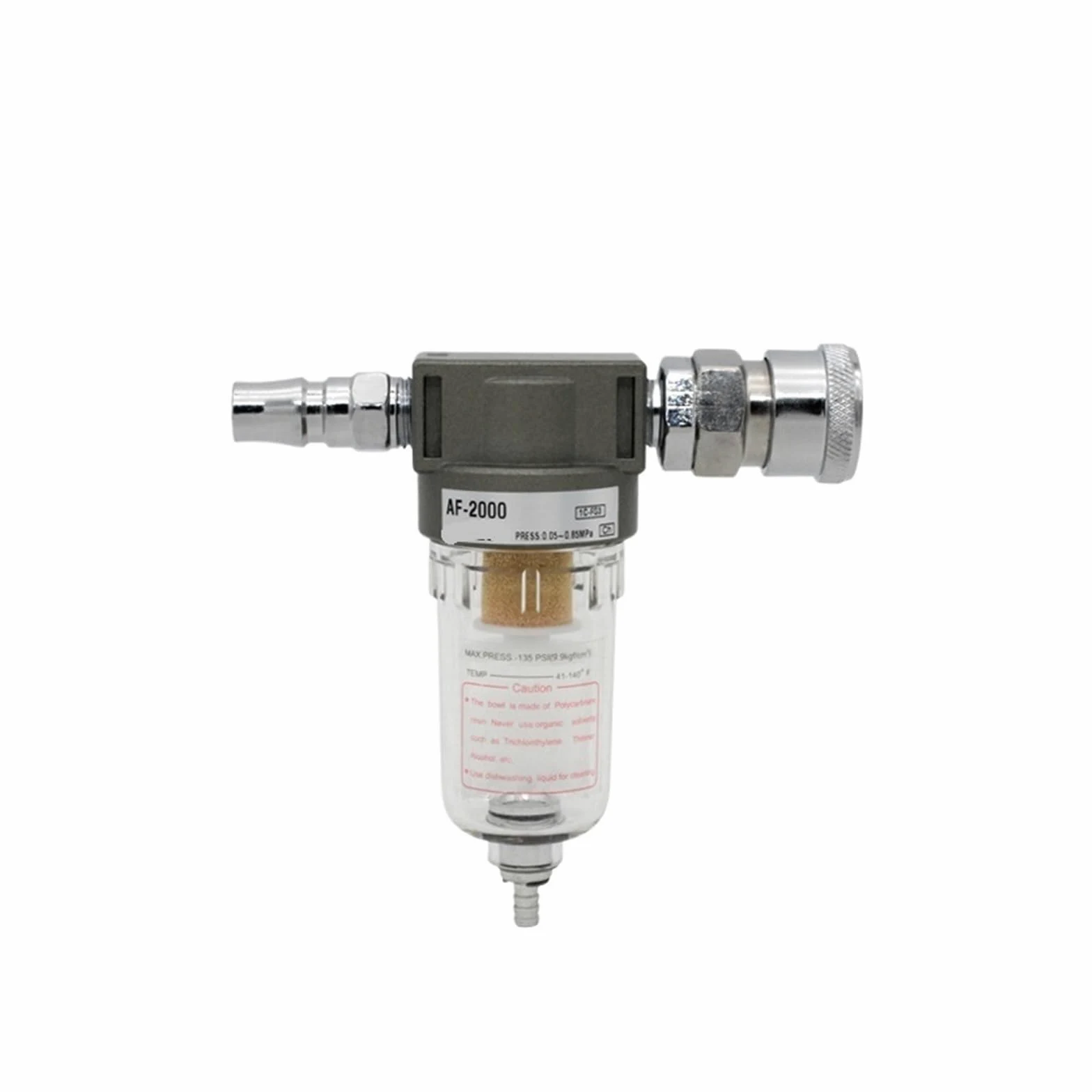 AF2000 - Filtro separador de aire y aceite y agua, filtro de pistola pulverizadora, drenaje de un solo componente (PM20+SM20)