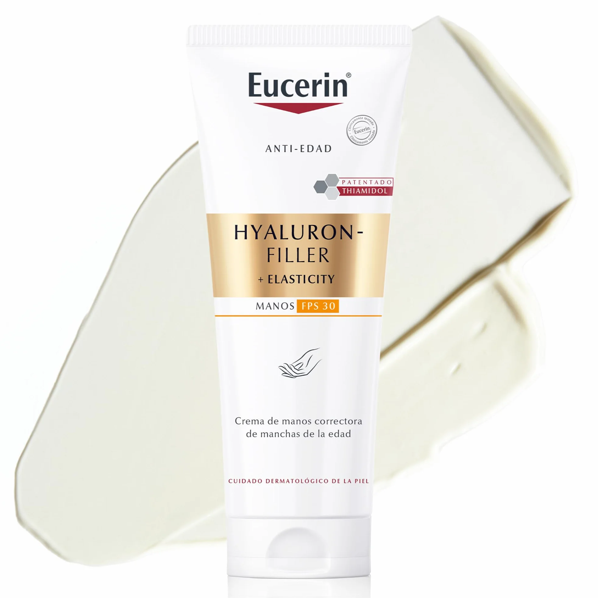 Eucerin Hyaluron-Filler + Elasticity Crema de Manos Correctora de Manchas Edad FPS 30 75 ml