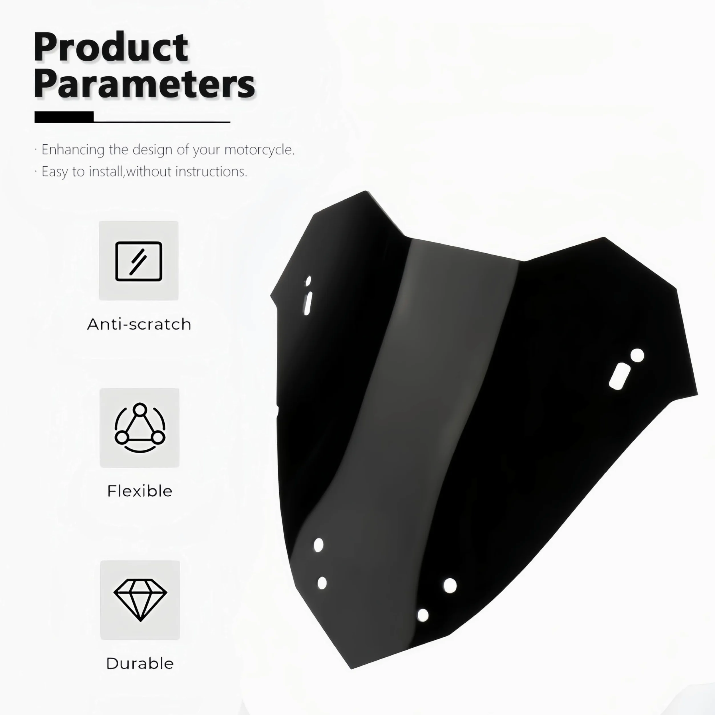 Parabrisas para Yamaha X-Max 300 2023 2024, Accesorios de Moto Nuevos