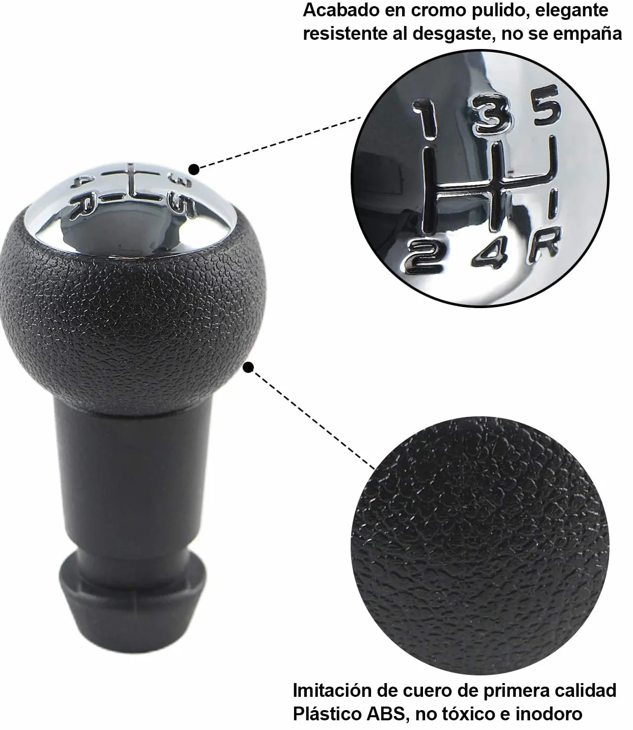 Spurtar Pomos de Palanca de Cambios 5 Marchas para Peugeot 206 207 208 306 307 1007 3008 Citroen C1 C2 C3 C4