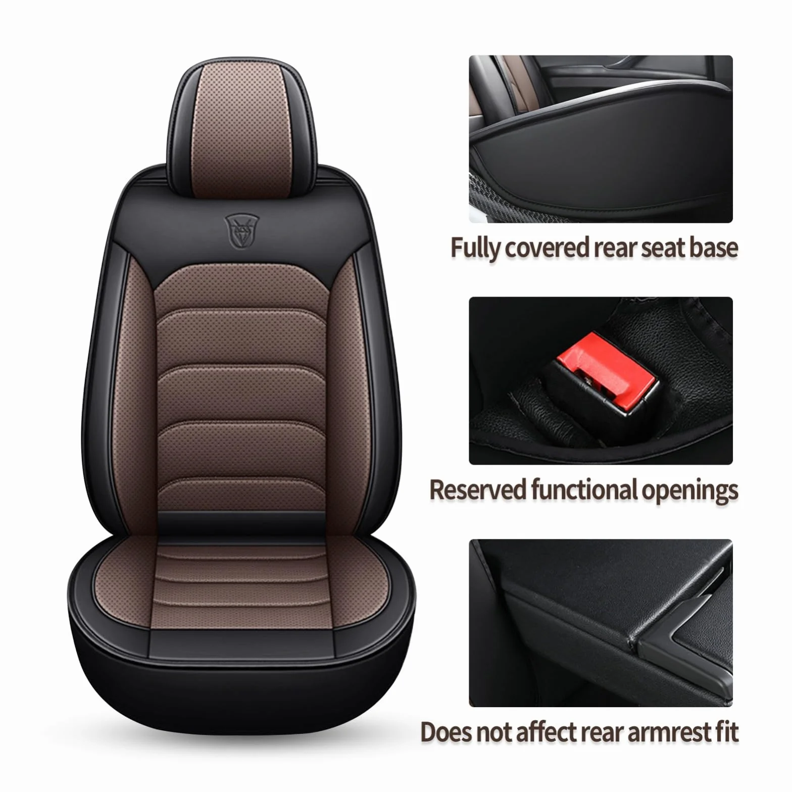 Fundas Asiento Coche Ajuste Universal para Mercedes-Benz Marco Polo,5 Plazas Asientos Coche Cubre Protector Impermeable con Airbag Accesorios Asiento(Black)