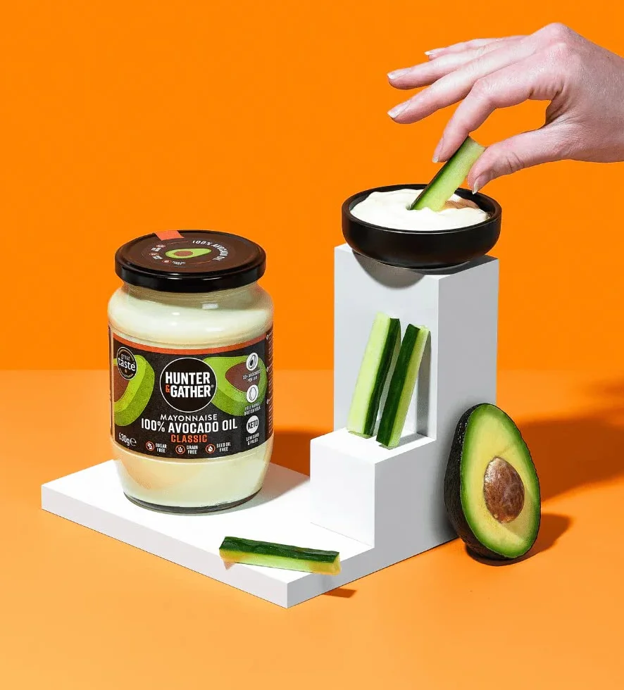 Hunter & Gather Mayonesa de Aceite de Aguacate Clásico 630g Paleo Keto Sin Azúcar Sin Gluten