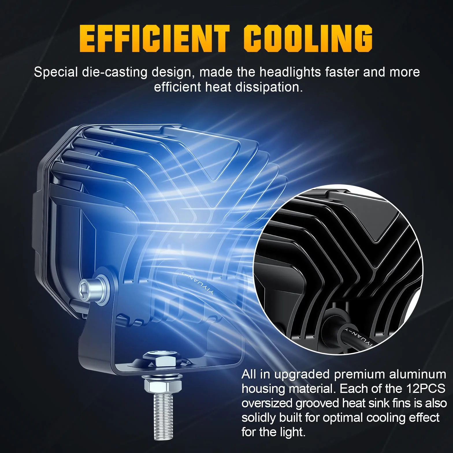 RIGIDON 2 Pcs Mini faros trabajo led, 3 pulgadas 30W 3000LM Focos Led Tractor 12V 24V Spot lámpara trabajo para 4x4 Coche Camión Barco Off Road ATV UTV SUV 4WD Todoterreno, 6000K Blanco