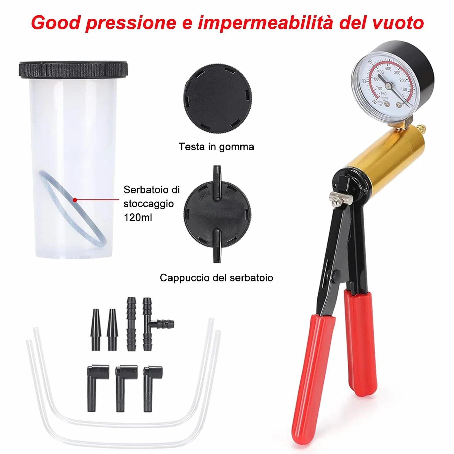 Kit profesional para purga de líquido de frenos, bomba manual para vaciar fácilmente los frenos de coche y moto