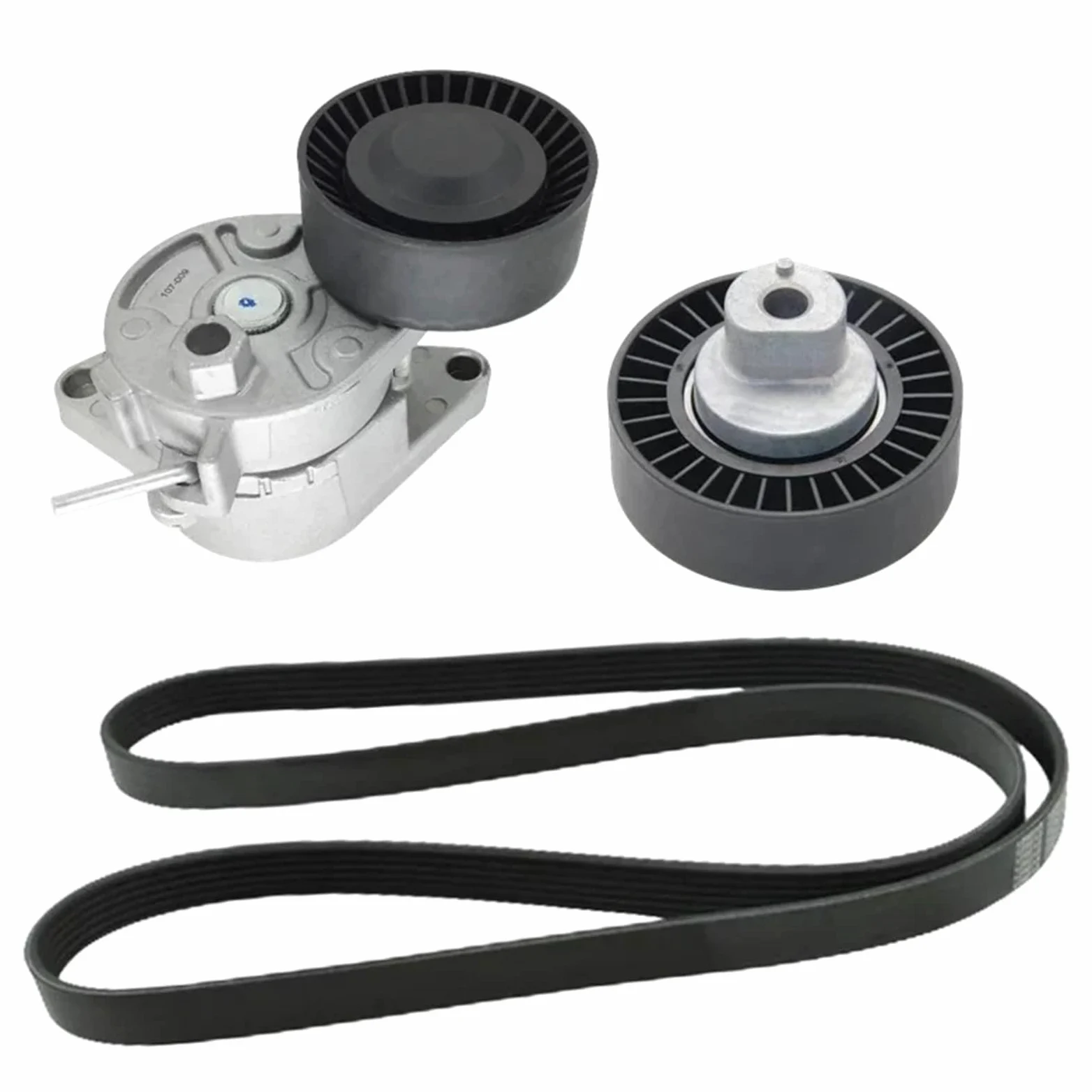 Conjunto de polea tensora de Correa de transmisión para BMW E46 E39 E60 E38 E65 E66 para X3 E83 para X5 E53 Z4 E85 M54 11281427252 11287841228 11287636379 Juego de tensores de Correa de Motor