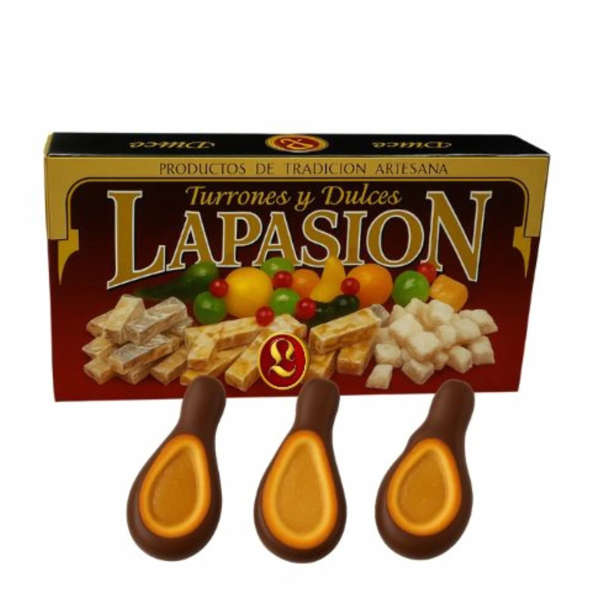 Mazapan Relleno de Cabello de Angel y Medio Baño Chocolate 2kg
