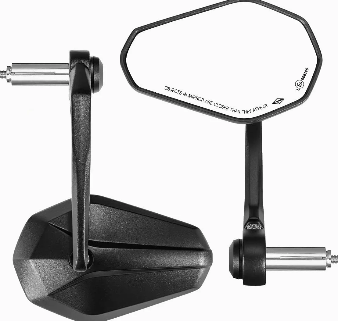 KEMIMOTO CNC Espejo del Manillar, Espejo Moto de 7/8"22 mm, Retrovisores Moto Lateral para Manillar Compatible para CB125R Duke 690 (2 Piezas)