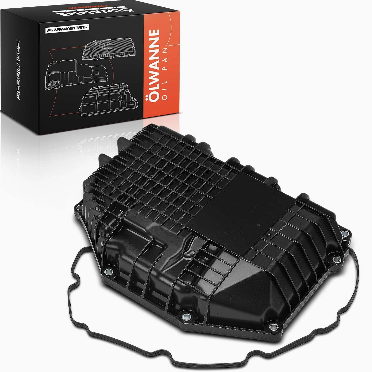 Frankberg Cárter de aceite cárter de aceite de motor con junta diésel | Compatible con: X1 F48, M.i.n.i Convertible F57, 2 Gran Tourer F46, Serie 1 F40, M.i.n.i F56, 2 Active Tourer F45