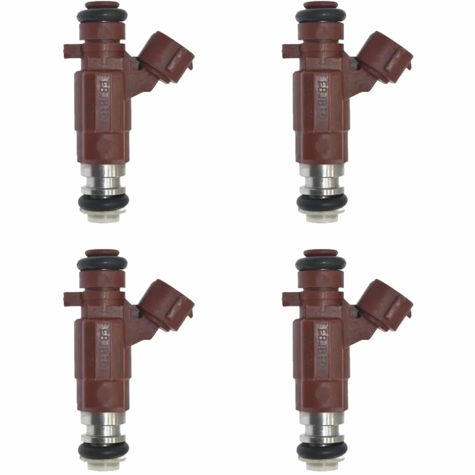 Inyector Diésel Inyector de Gasolina Compatible con Nissan Para March Para Micra BNK12 2002-2010, 4-Pack, FBJB101