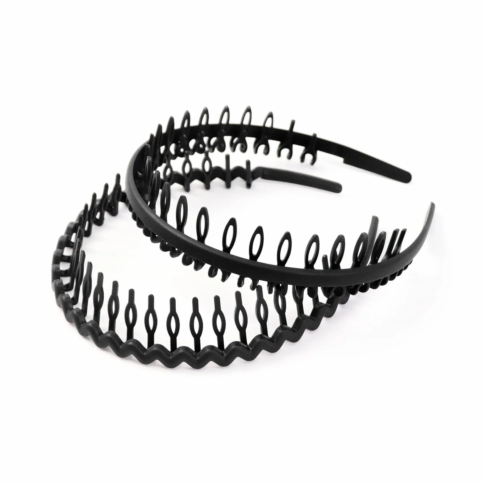 Diadema pelo Rizado 4 Piezas, Diademas de Plástico Antideslizantes para Hombre Mujer