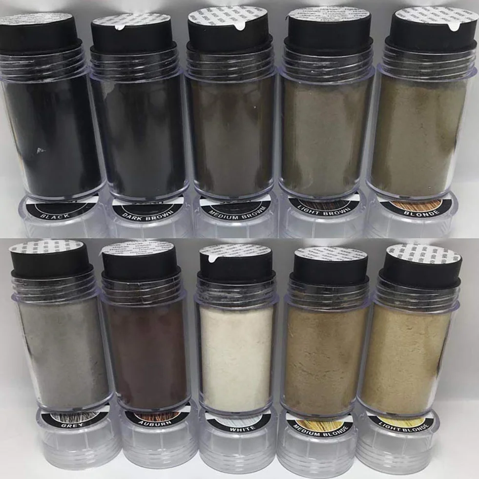 Fibras de Cabello Naturales para Cabello Fino y Escaso, Efecto Inmediato (Marron oscuro)