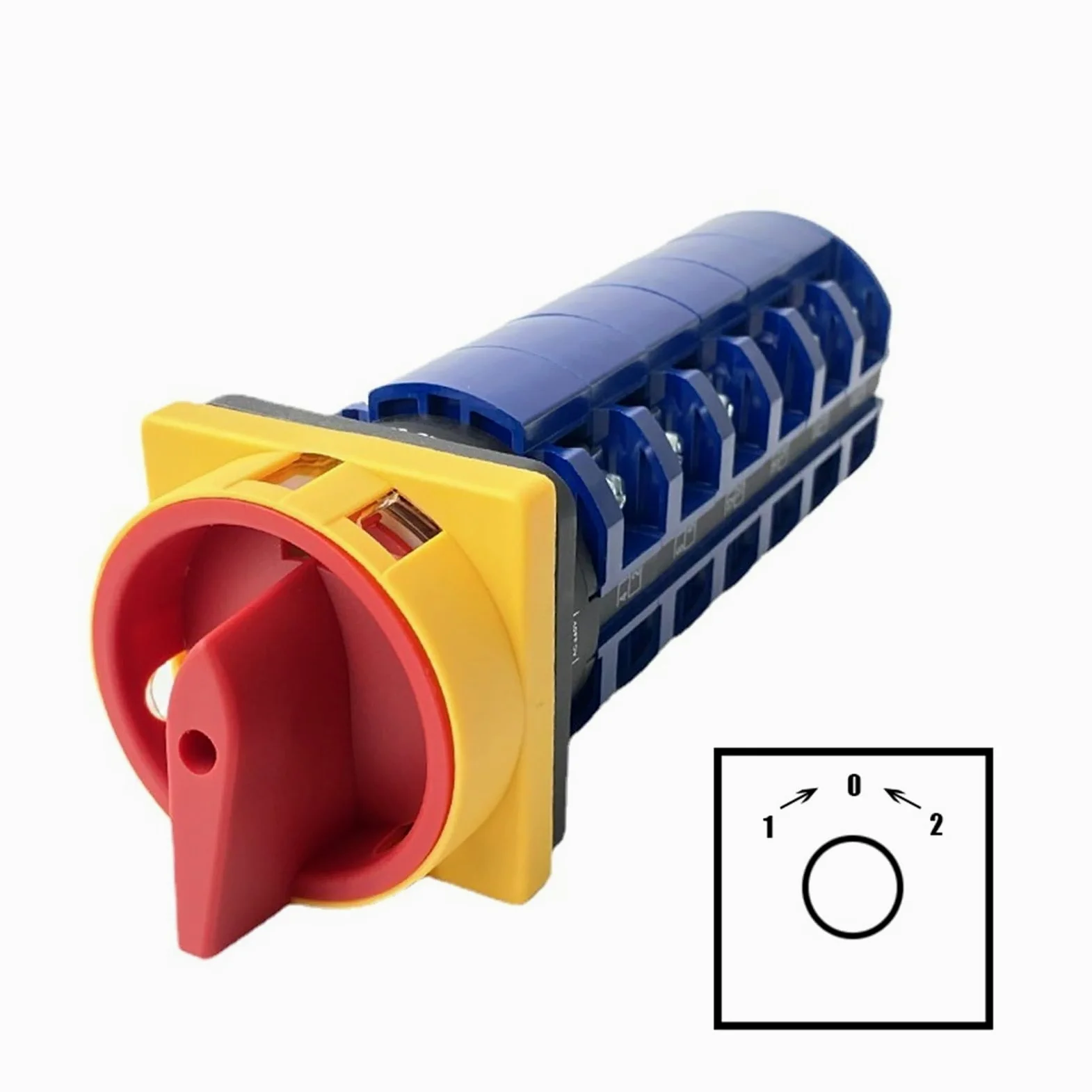 Interruptor de Leva de reinicio de 3 Posiciones, 690 V, 63 A, 6 Polos, con candado, interruptores giratorios de Encendido, Apagado y Encendido, YMW26GS, LW26-63/6GS