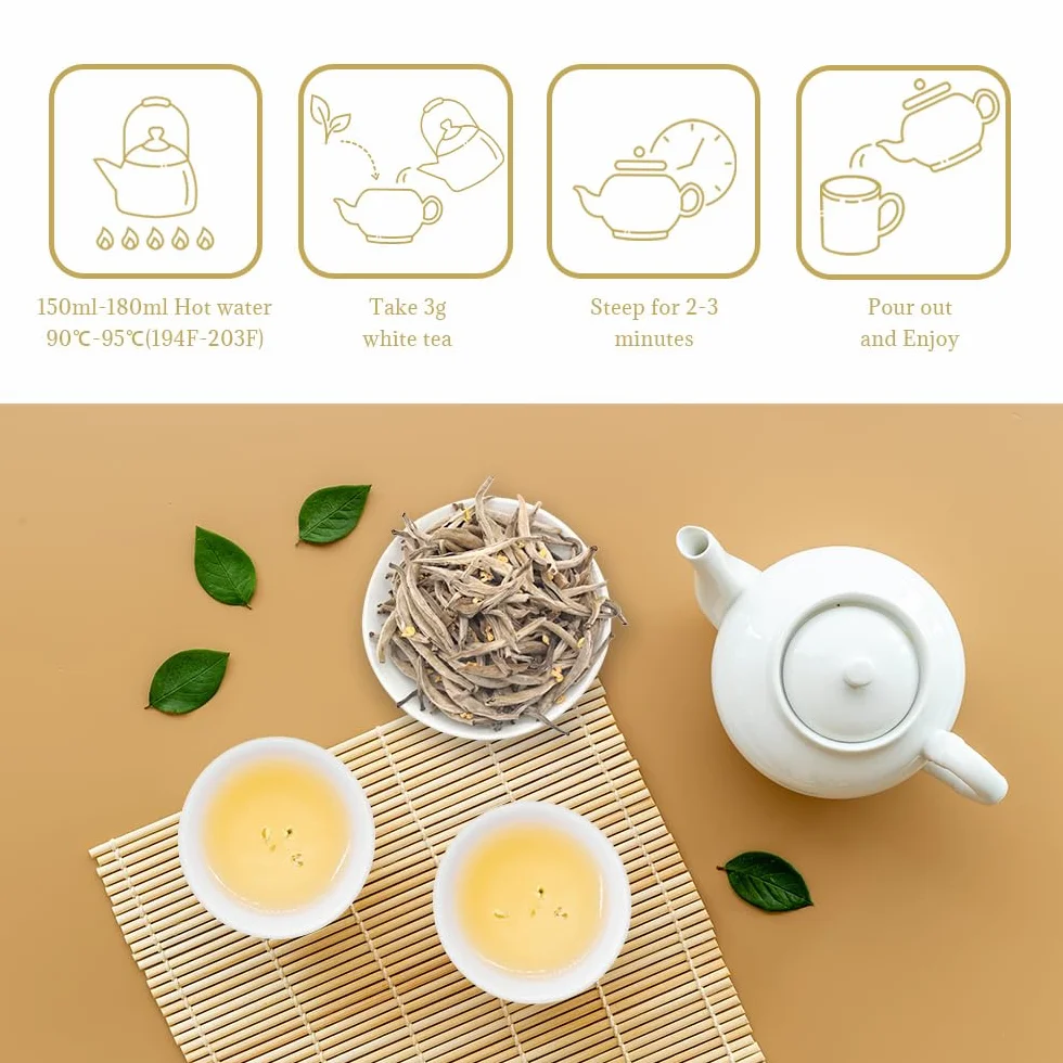Osmanthus Aguja de Plata Té Blanco 50g