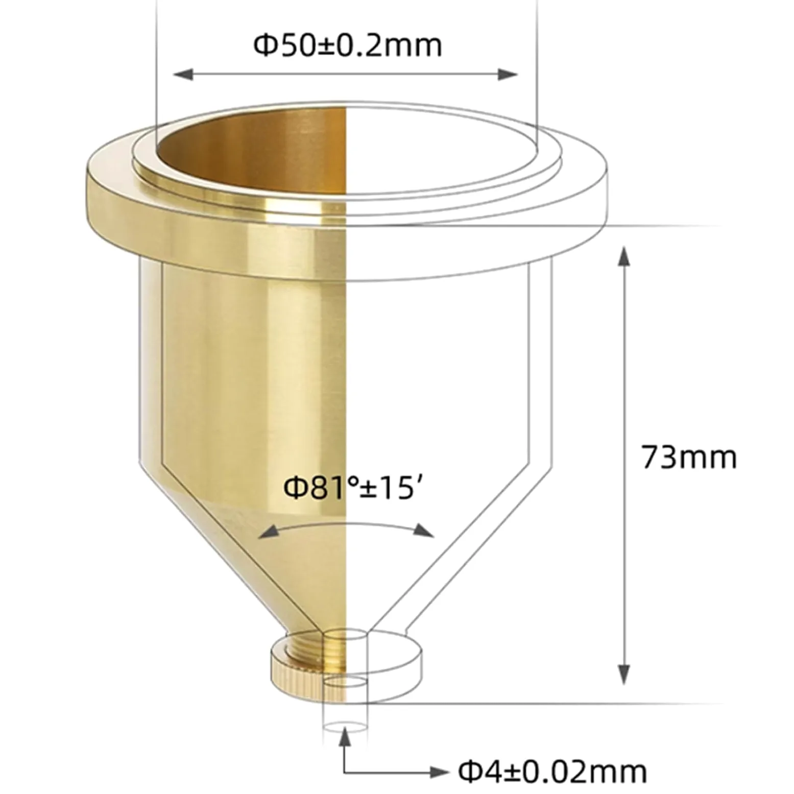 Vaso medidor de viscosidad con soporte ajustable y cronómetro para pruebas de pintura y revestimiento