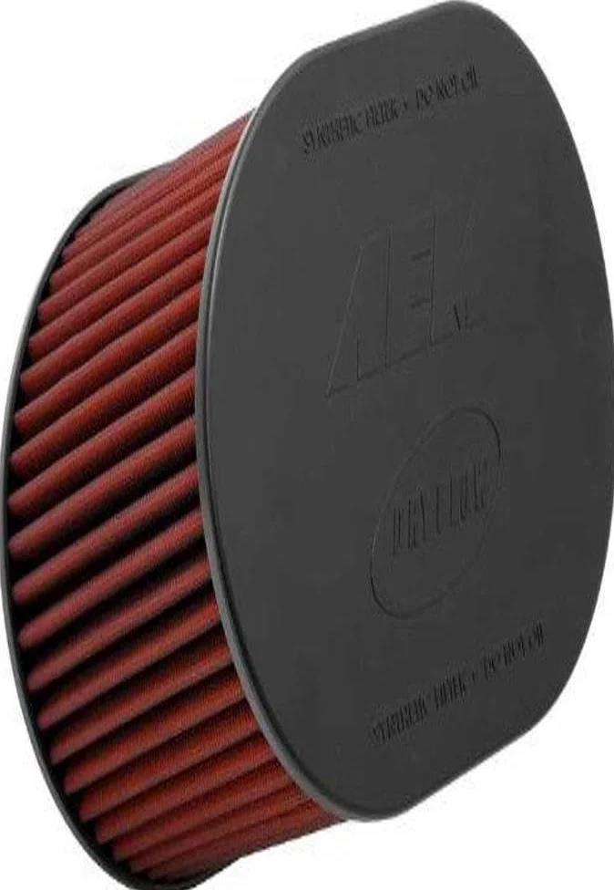 AEM 21-2259DK Filtro de aire universal DryFlow con abrazadera: ovalado cónico; diámetro interior de brida de 102 mm; altura de 229 mm; base de 267 mm x 203 mm; parte superior de 241 mm x 171 mm