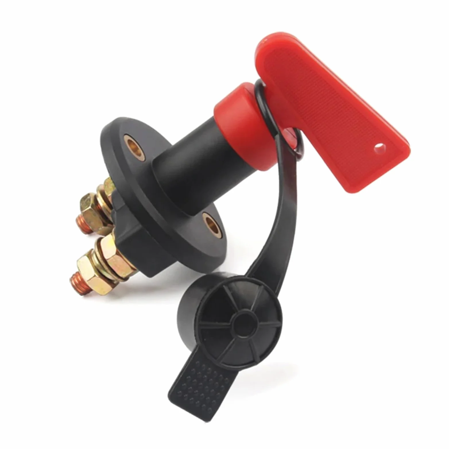 Desconectador de batería universal de 12 V, interruptor giratorio de perilla de corte de energía for auto, camión, barco, vehículo, furgoneta(2 Holes)
