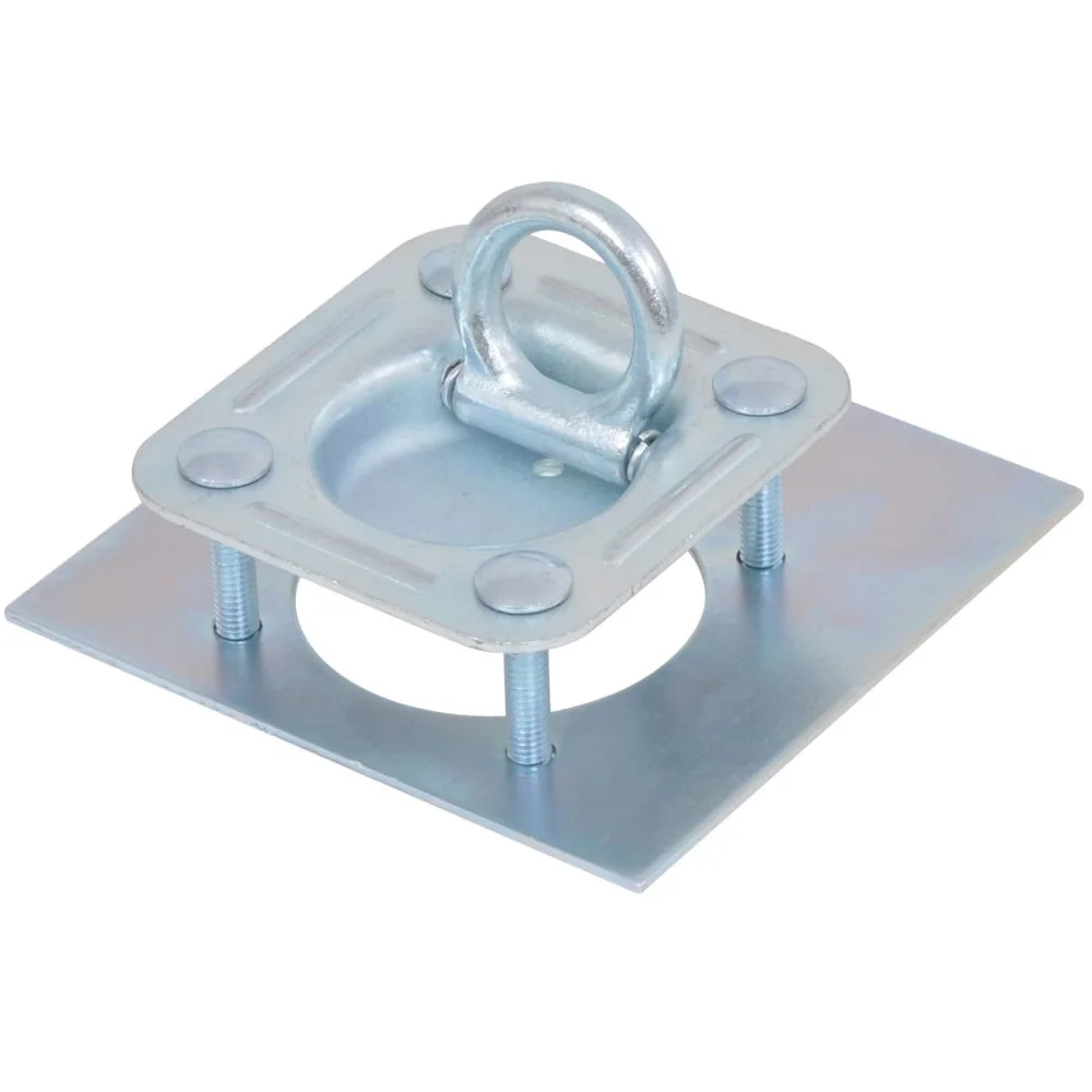 LAPOOH Anillos de sujeción de tráiler 6 pzas, Argollas De Amarre, Anillas Sujeción para Furgonetas, Anillas Amarre Remolque, Anilla Amarre Carga, Acero galvanizado 2000kg
