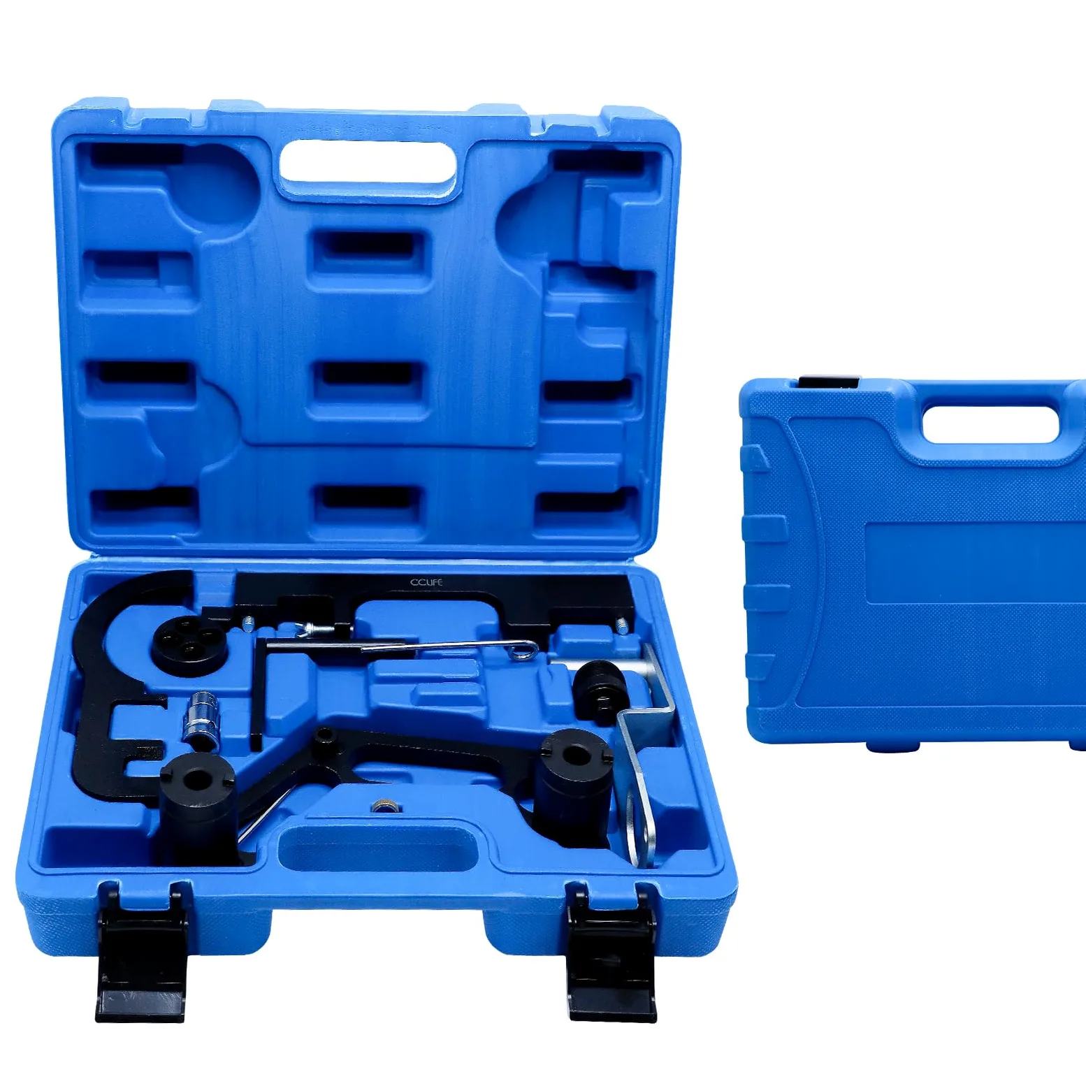 CCLIFE Juego de herramientas de ajuste de motor con bloqueo de eje de levas y herramienta de bloqueo de árbol de levas con pasador tensor de cadena – compatible con modelos BMW N47 N57 N47S N57S Serie