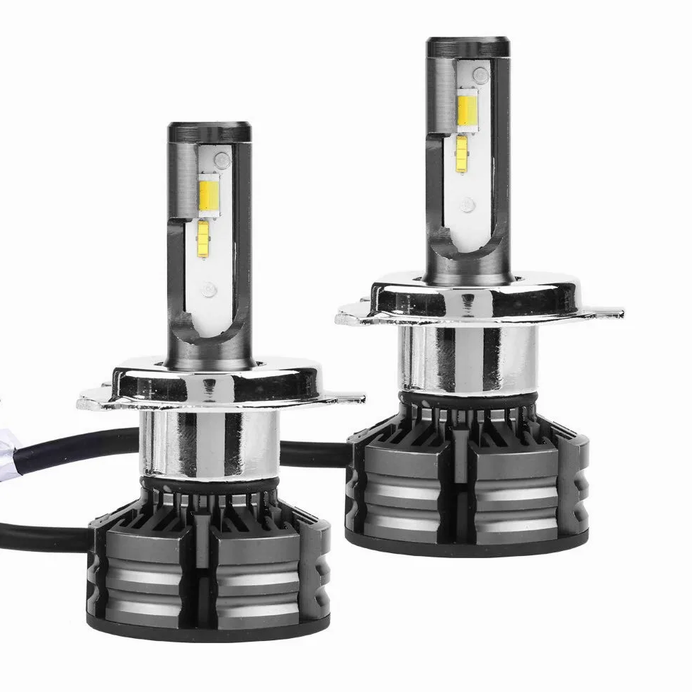 Coche LED H4 Kit de faros delanteros Luz intermitente Bombillas de faros superbrillantes 3000K 4300K ​​6000K