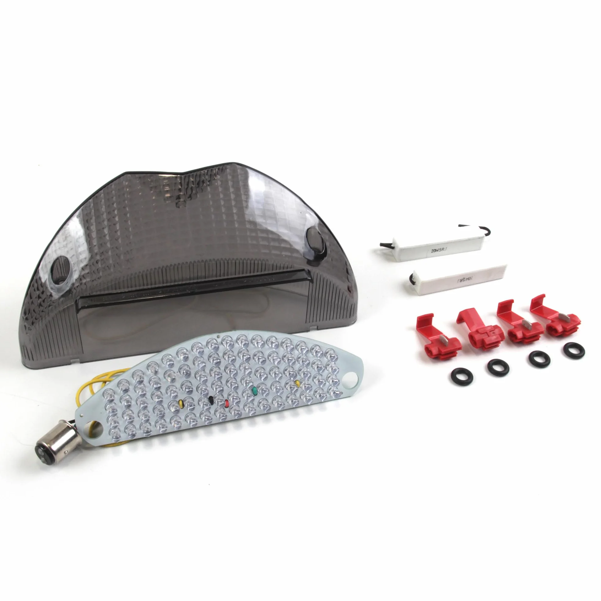 E-MARK - Luz trasera para BMW F650GS 2005 2006 / R1200GS 2004-2007, intermitente, luz trasera, accesorios de repuesto integrados para motocicleta F 650 GS 650 1200 GS650 GS1200 lente transparente