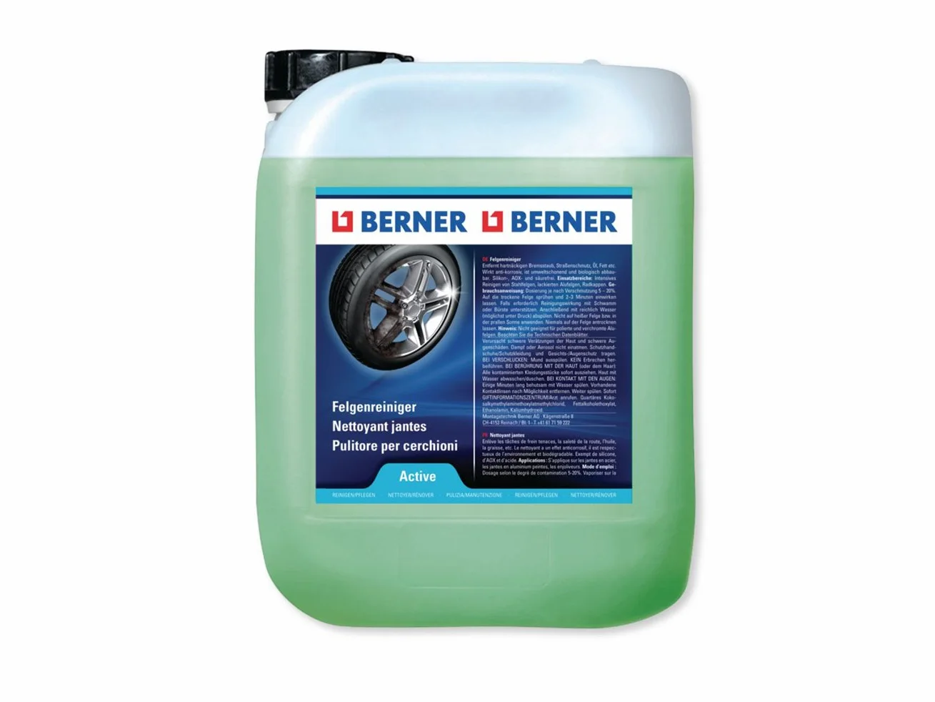 Berner - Limpiador de llanta Active recipiente de 5 litros