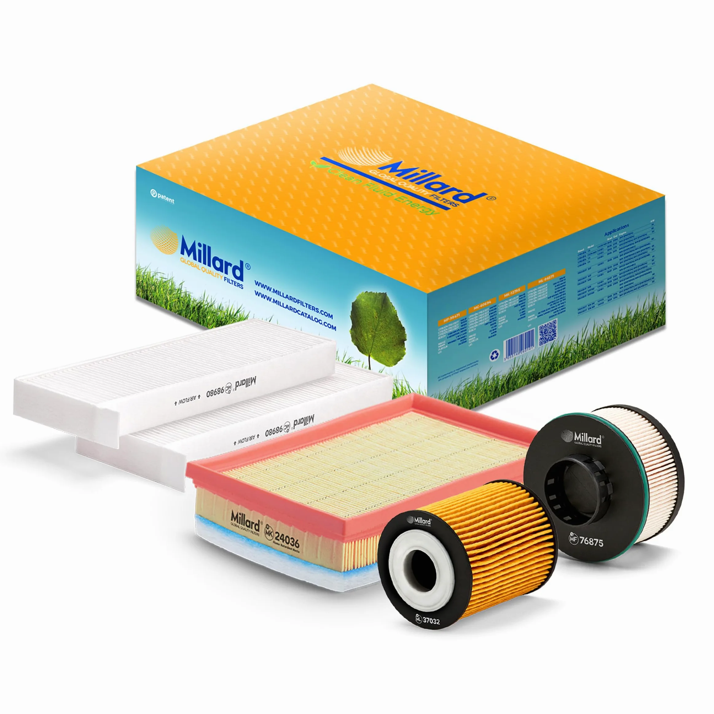 Millard Filters MZ-3364 Kit de Filtros. Para Citroën Berlingo/C5 Aircorss, Peugeot 3008/5008/Rifter/Partner, Opel Combo. Motores diesel 1.5 Blue HDi