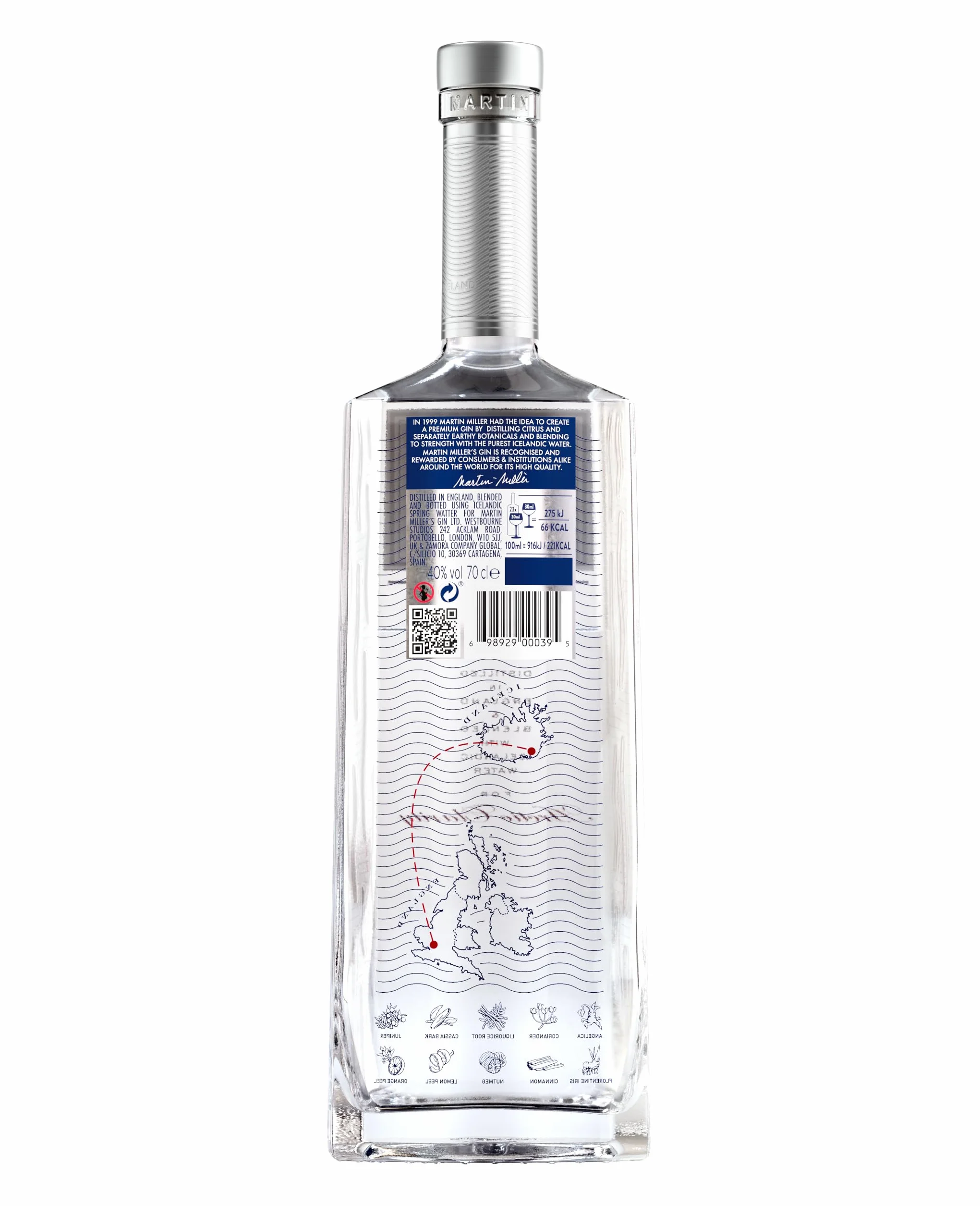 Martin Miller's Gin Ginebra, 700 ml