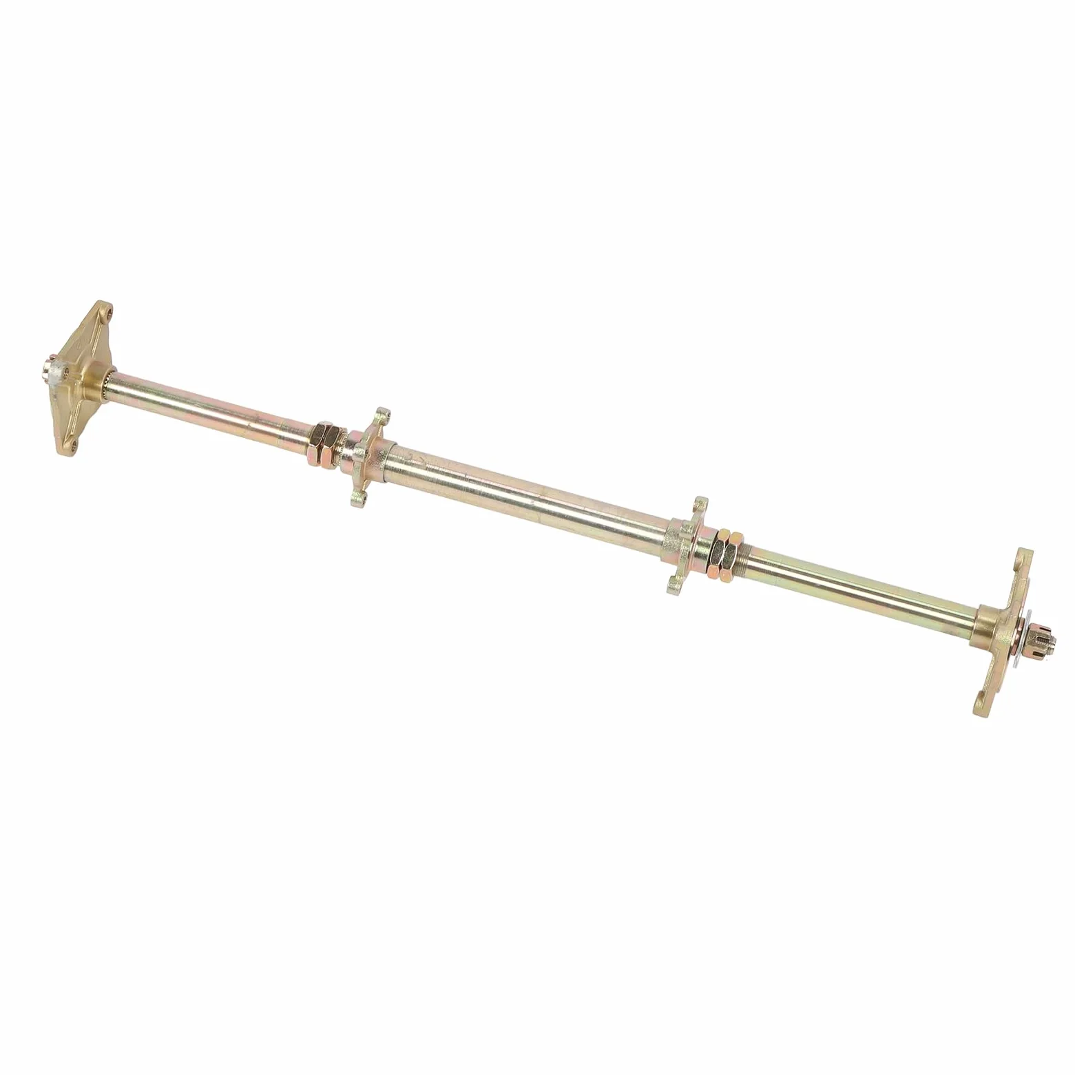 Kit de Montaje de Eje Vivo Trasero Go Kart, Acero Al Carbono para Triciclo de Deriva con Longitud de Eje de 32 Pulgadas, Piñón 428 37T y Disco de Freno de 7,5 Pulgadas