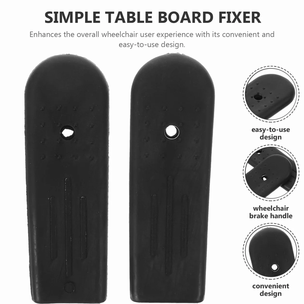 Healvian Cubiertas De Manija De Freno De, Extensiones De Mango Para, Reemplazo De Empuñadura De Freno, Accesorios Para De, 4 Pares, Negro