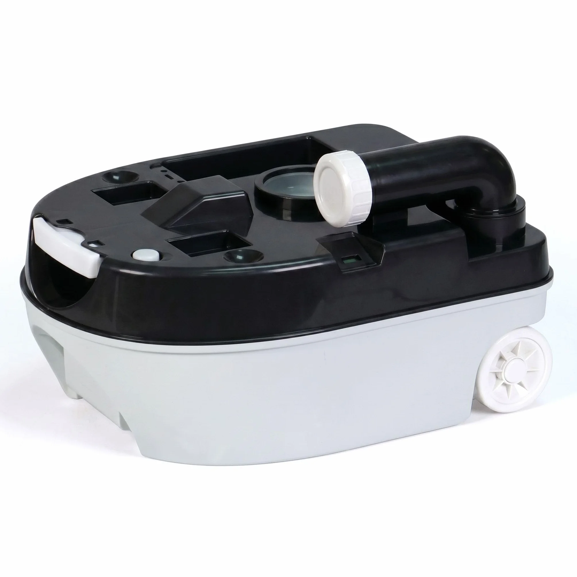 briebe Camp WC Inodoro Portátil Químico con Ruedas Adultos Potty 24L Camping, Camper, Auto Caravana, Water con Cisterna Descarga Agua 20L, Válvula Drenaje sin Fugas, Fácil Limpiar y Vaciar WC1196G