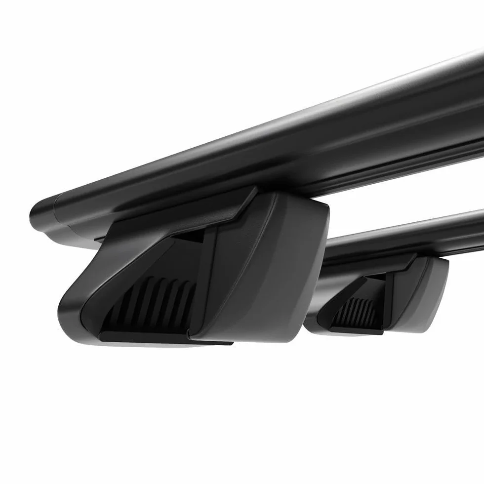 Mossa Barras de Techo ALU aptas para Dacia Lodgy 2012-2022 Negro DA | Furgoneta - railing integrado
