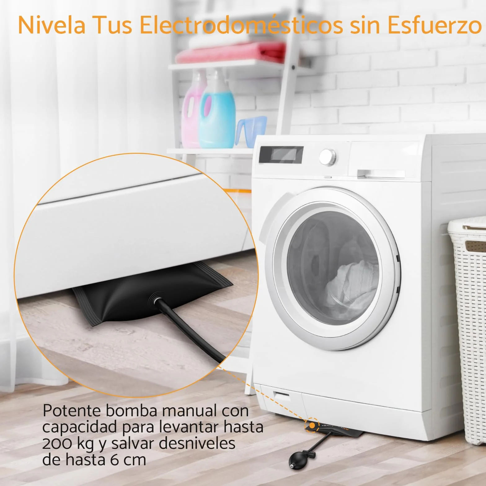 Almohadilla Inflable de elevación para Levantar Muebles Pesados de hasta 440 Libras
