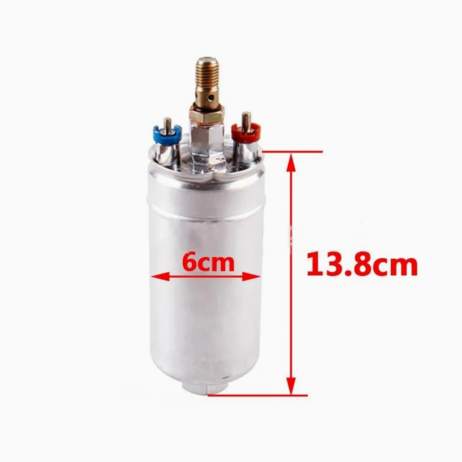 Bomba Combustible Eléctrico Bomba De Combustible En Línea Externa Universal Para Coches 044 0580254044 Poulor 300lph 12V Aspiración Natural