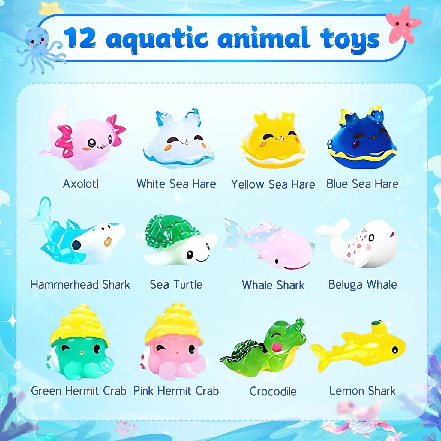 Bombas de Baño para Niños Pack 12 Bolas Marinas Natural Orgánico Regalo