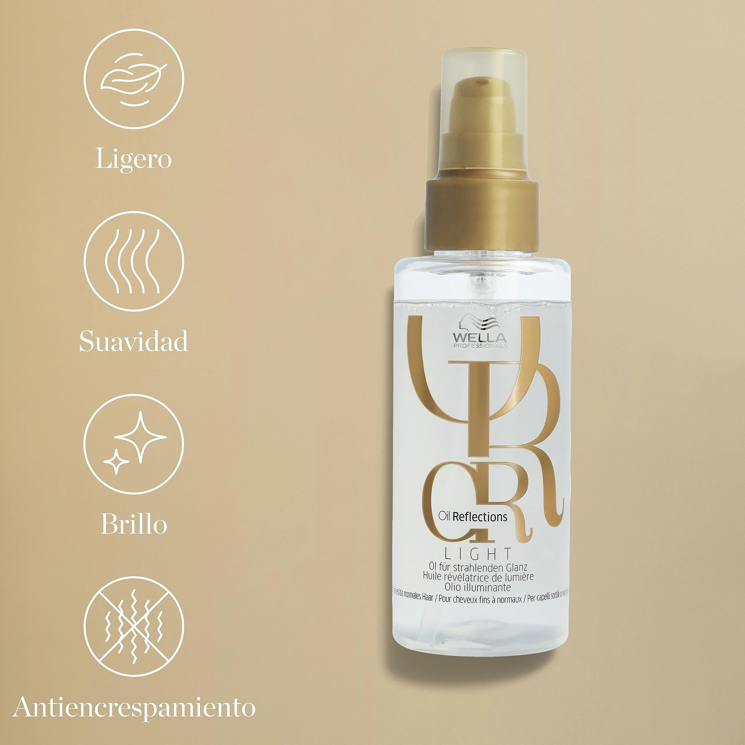Wella Professionals OIL REFLECTIONS Aceite Reflejos de Luminosidad de Camelia y Té Blanco