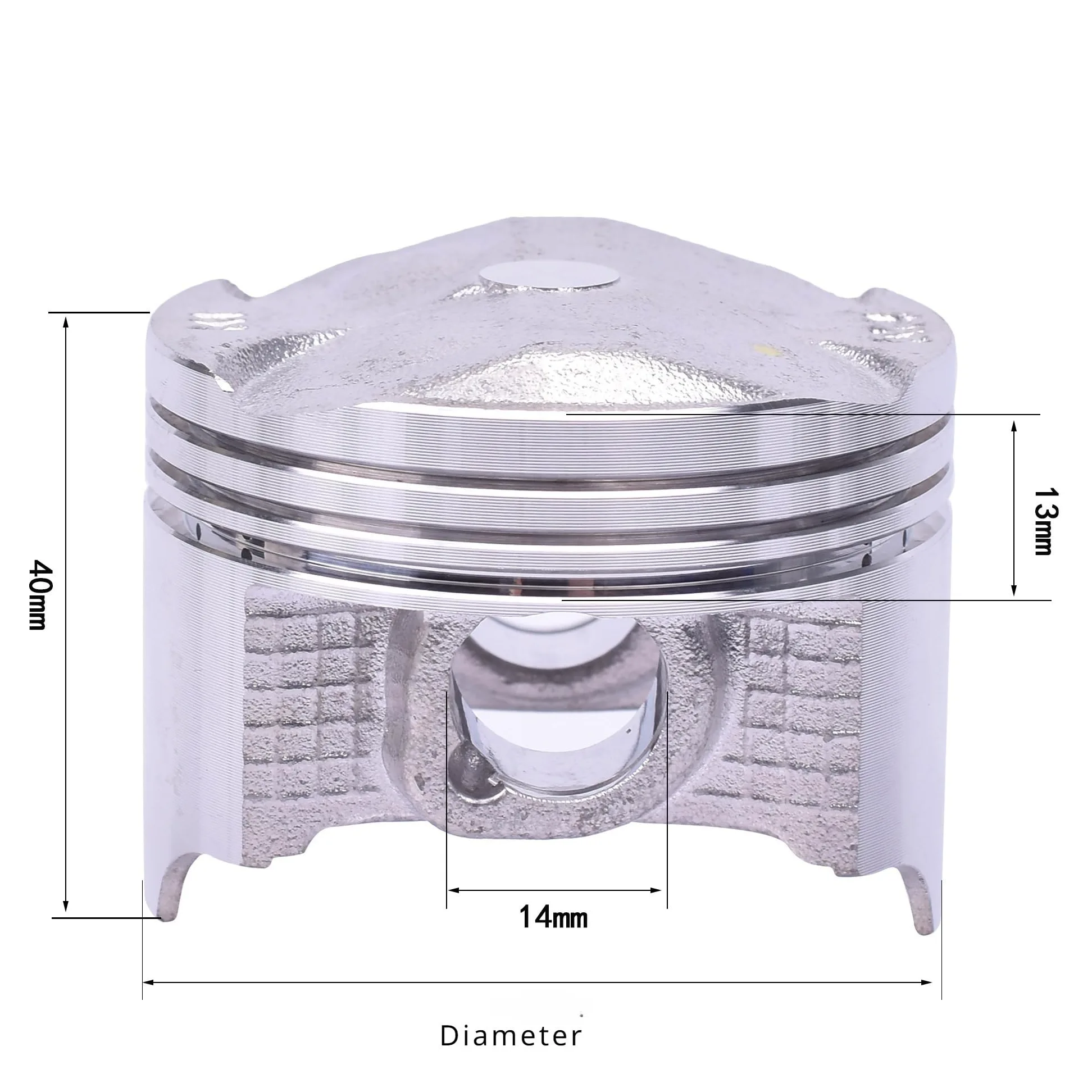 Juego de 4 Anillos de pison for Motor de Motocicleta, 55 mm, 55,25 mm, 55,5 mm, 55,75 mm y 56 mm for CB400 Super Bol D'or 2005-2022 CB 400 Piezas del Motor(55.75mm)