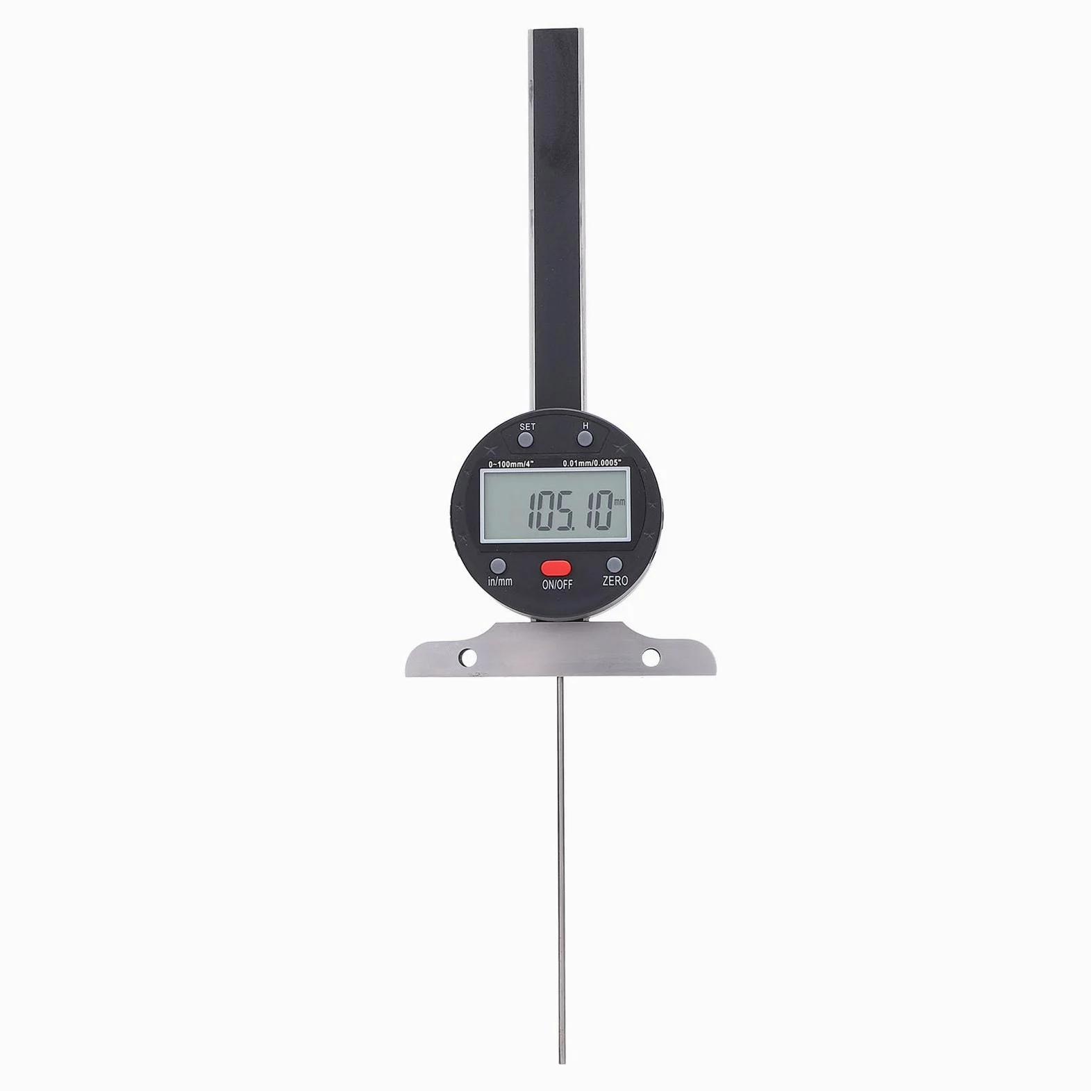 Focket Medidor de Profundidad de la Banda de Rodadura de Neumáticos Digitales, Medidor de Profundidad Electrónica con Transferencia de Datos USB para Motocicletas Camiones Camionetas SUV