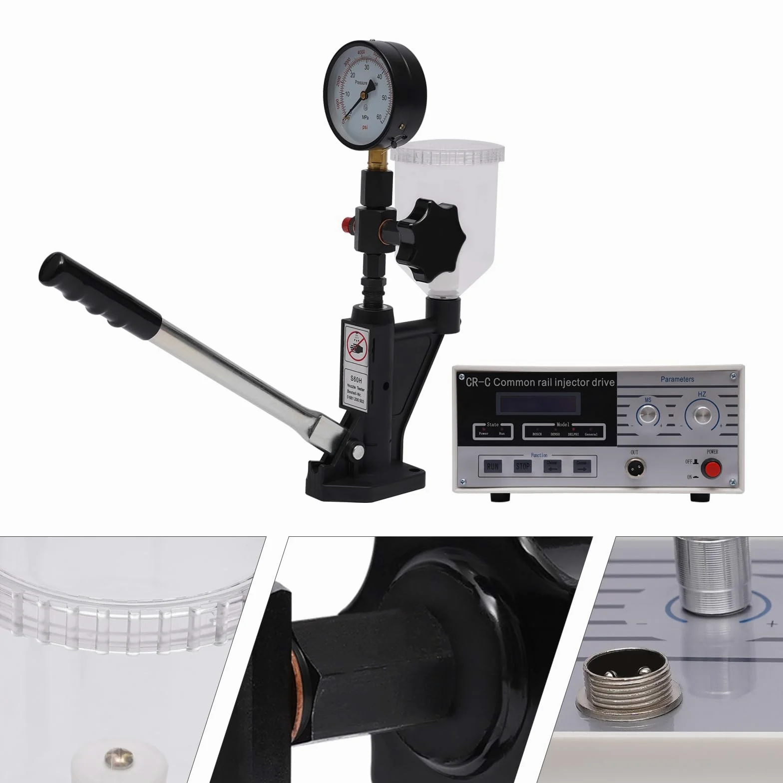 0-8000 PSI Common Rail Injector Tester Multifuncional Diesel Inyector Tester Common Rail Comprobador de Inyectores de Inyectores