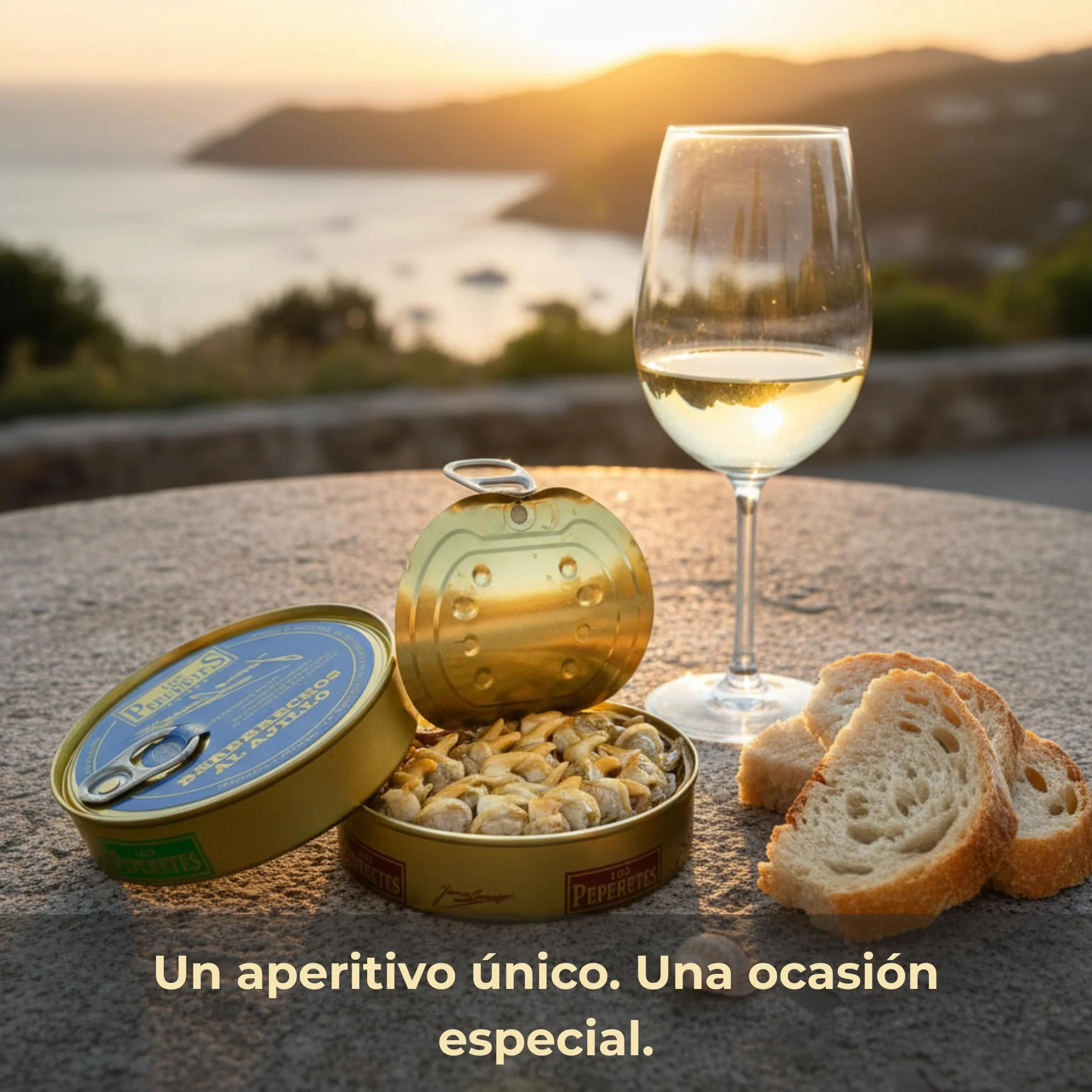 LOS PEPERETES Berberechos al Ajillo 120 g Conserva Premium Aceite de Oliva Ajo Guindilla