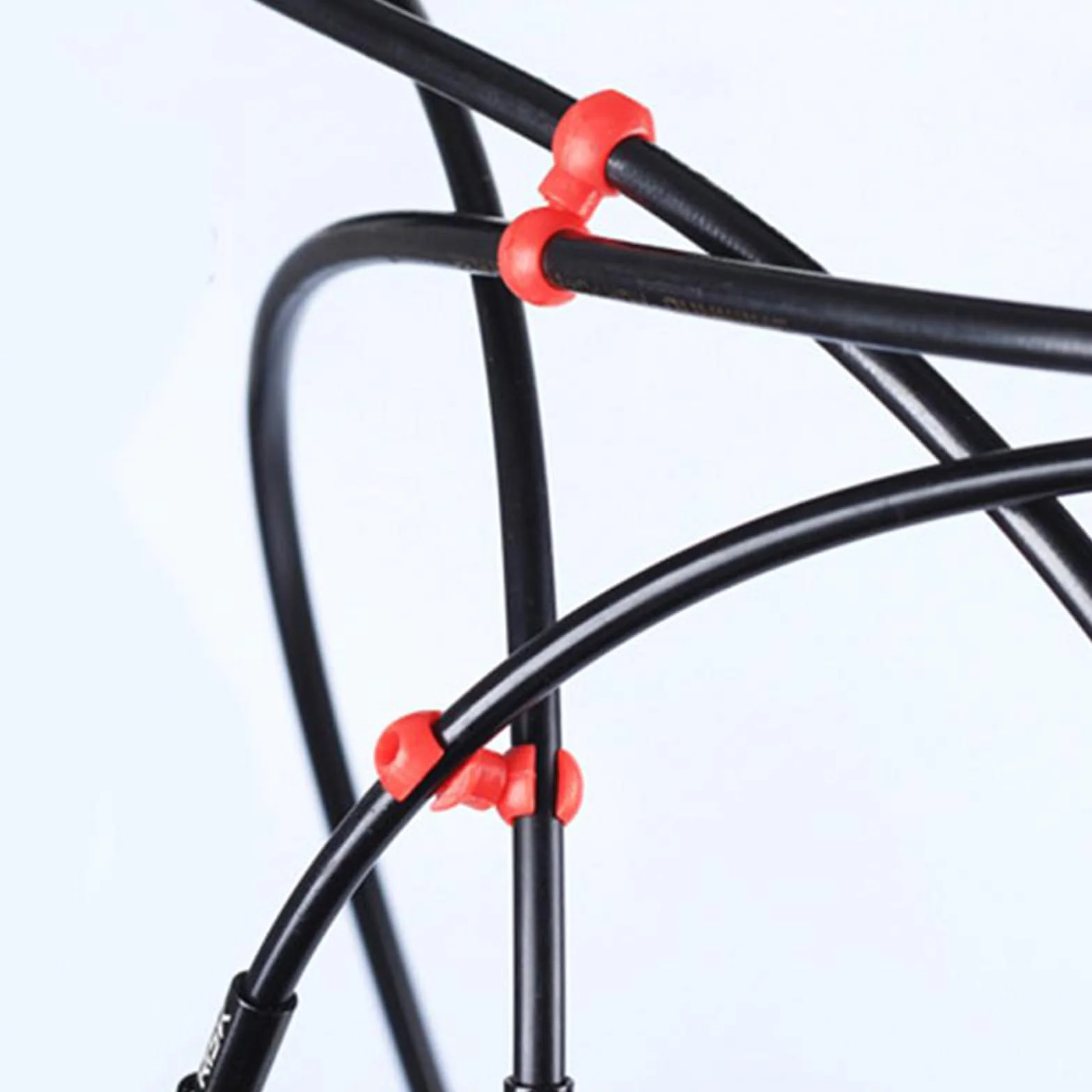 20 cierres de cable de bicicleta, clips de cable de engranaje de freno, clip de gancho en S, cierres de clip de línea cruzada para bicicleta, accesorios de ciclismo