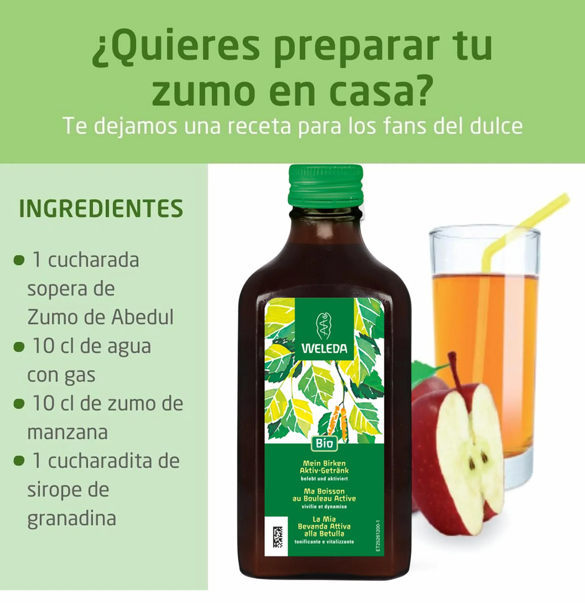 Weleda Zumo de Abedul Complemento Dietas Drenantes Purificantes 200 ml