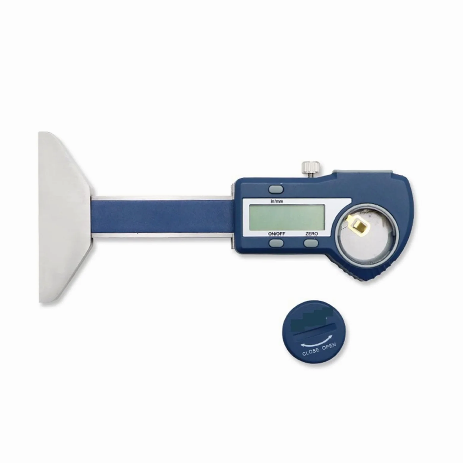 Medidor de profundidad de la banda de rodadura del neumático de 0-25/0-50 Mm, barra de Metal, medidor de profundidad Digital del neumático LCD for herramienta de medición del calibre del neumático del