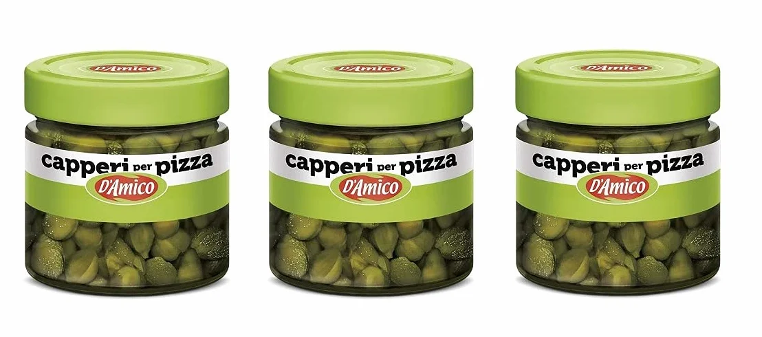 D'Amico Capperi alcaparras por pizza cristal 100 g
