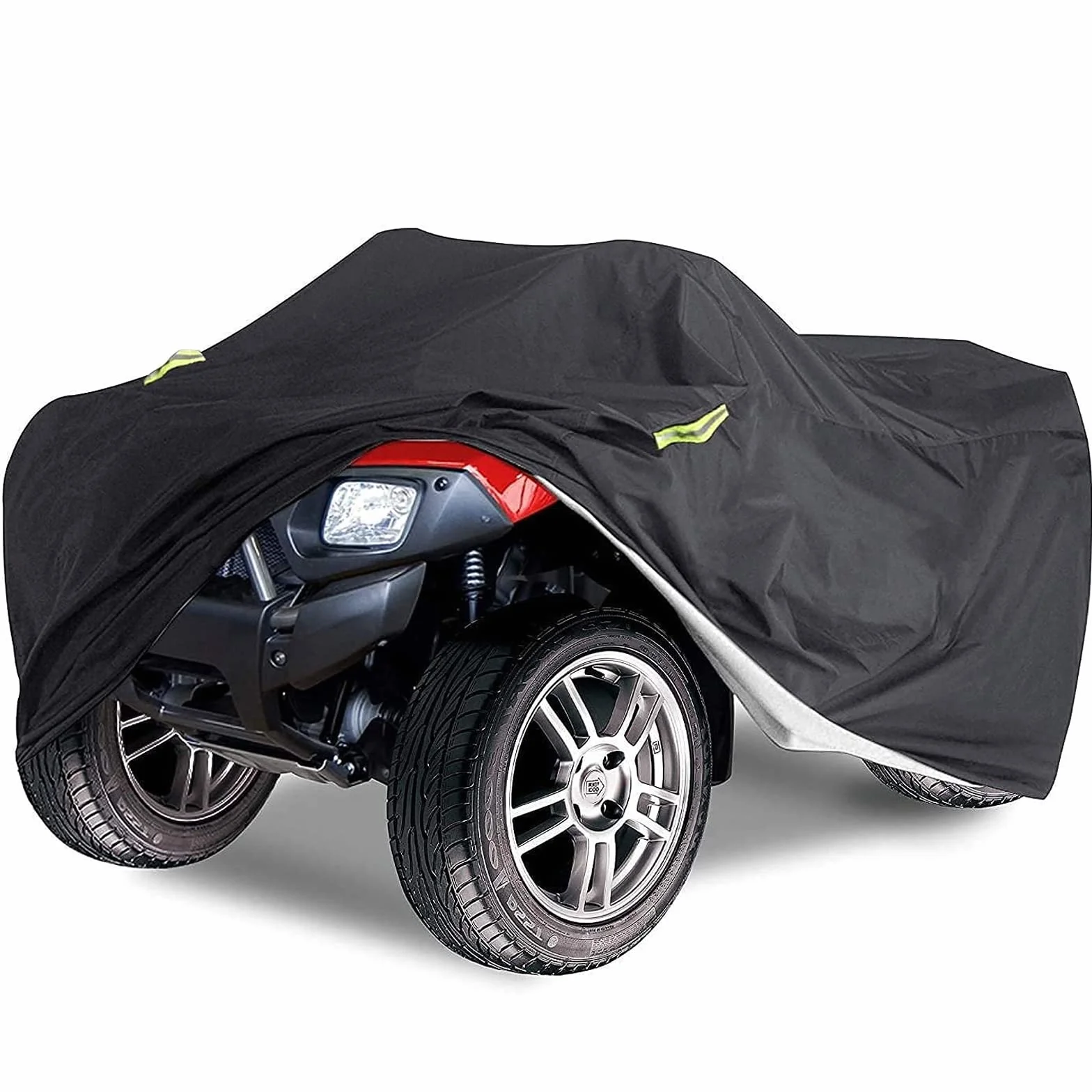 ATV Quad Cover a Prueba de Agua, Delixike Cubierta de Bicicleta eléctrica de Alta Resistencia, Cubierta de ATV para Exteriores para Todas Las Motocicletas, Honda, Polaris, Yamaha, Suzuk