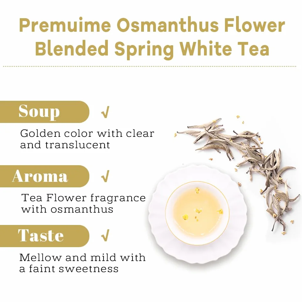 Osmanthus Aguja de Plata Té Blanco 50g